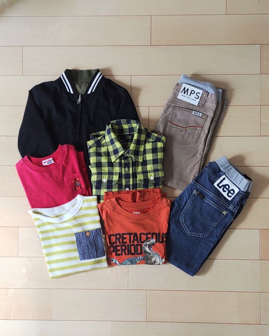 男の子 120㎝ 7点セット 長袖・長ズボン・ジャケット まとめ売り