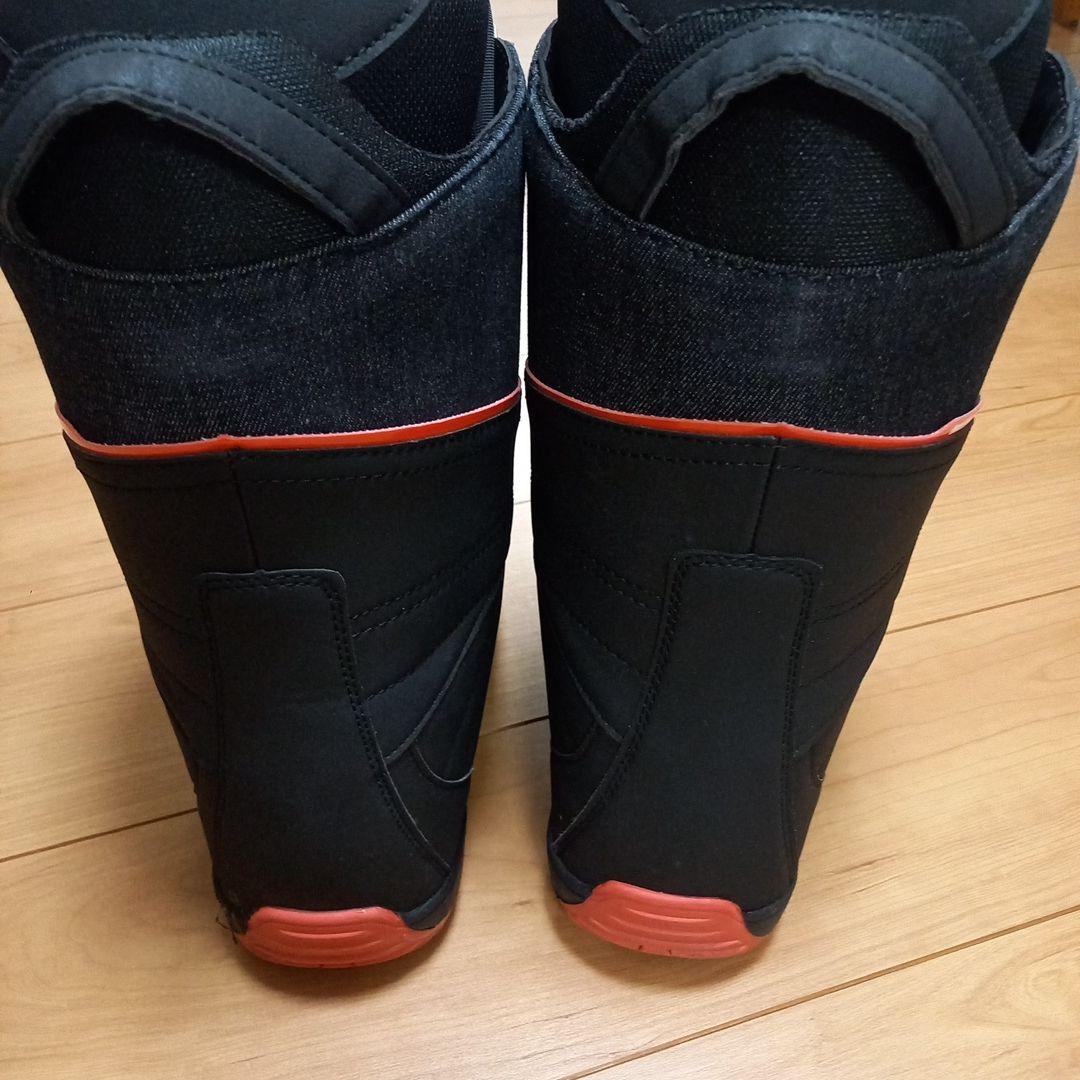 スノーボードブーツ BOAシステム 26.0cm ブラック/レッド