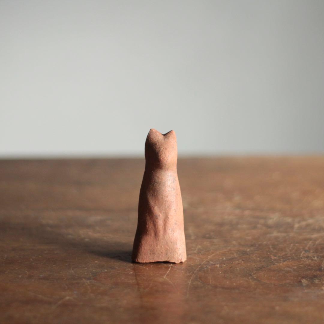 古い 今戸焼 鉄砲狐 No.7 郷土人形 民芸 古道具 アンティーク オブジェ