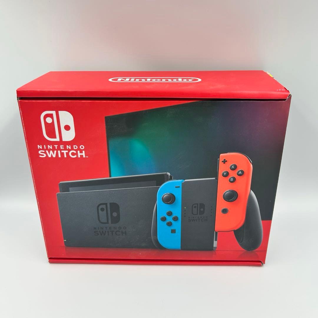 Nintendo Switch 本体 青/赤 Joy-Con 動作確認済み - メルカリ