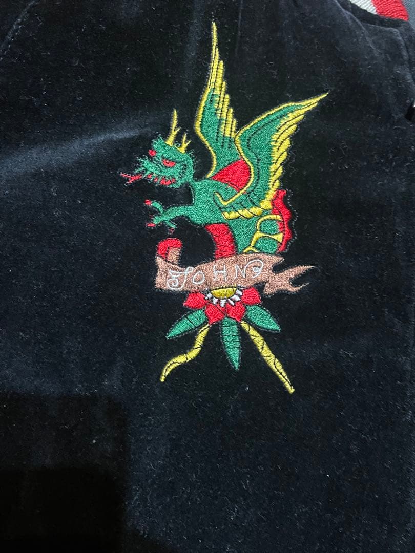 CROPPEDHEADS別珍スカジャン刺繍リバーシブルスーベニアジャケット