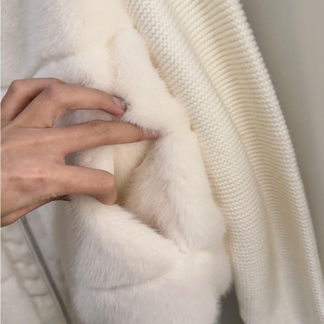 週末特価】 DHOLIC 2WAYニットスリーブ エコファーダウンジャンパー