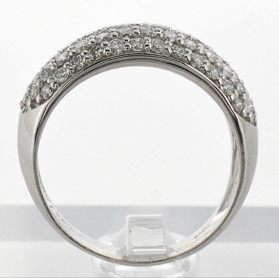 ダイヤ リング ダイヤモンド 指輪 1.0ct プラチナ パヴェ 1ct 12号