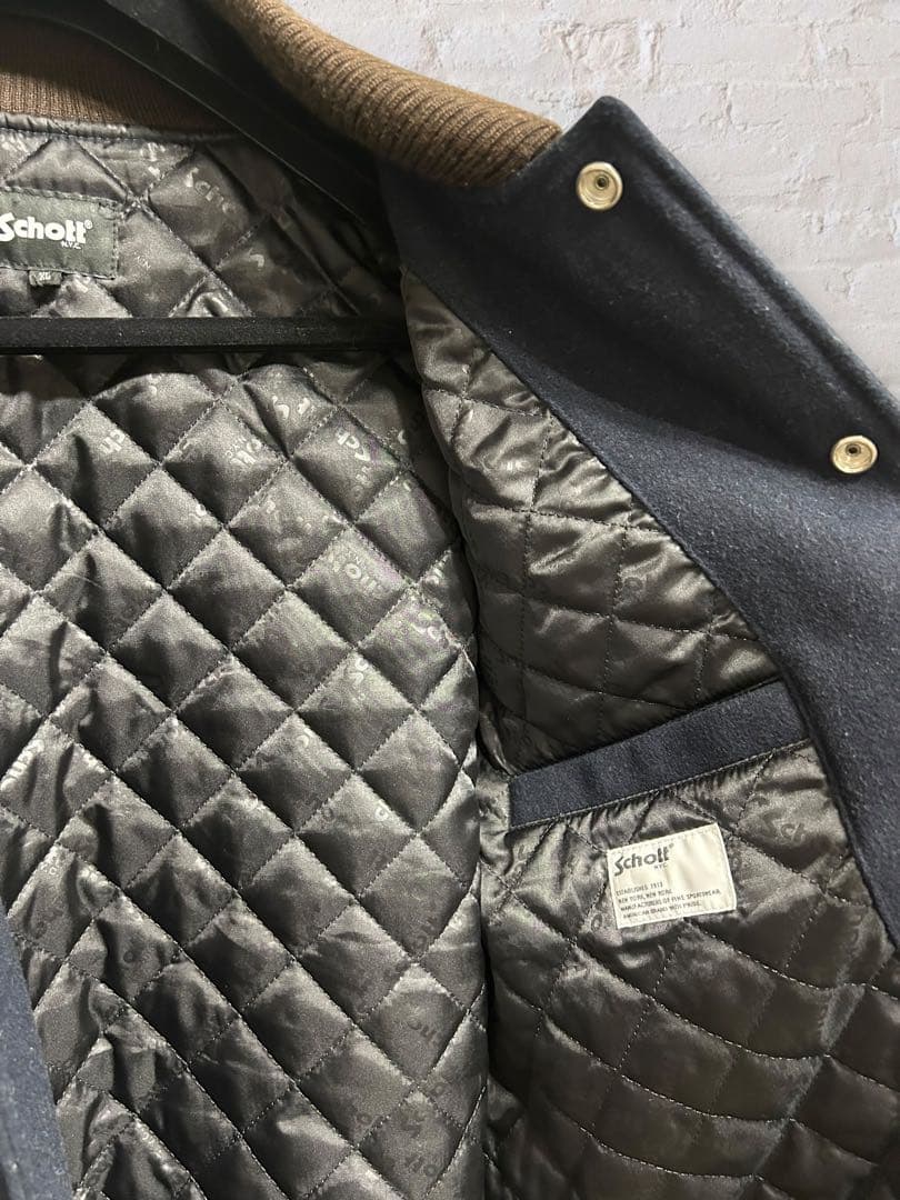 Schott N.Y.C. スクーカム レザースタジャン XL 刺繍 美品 - メルカリ