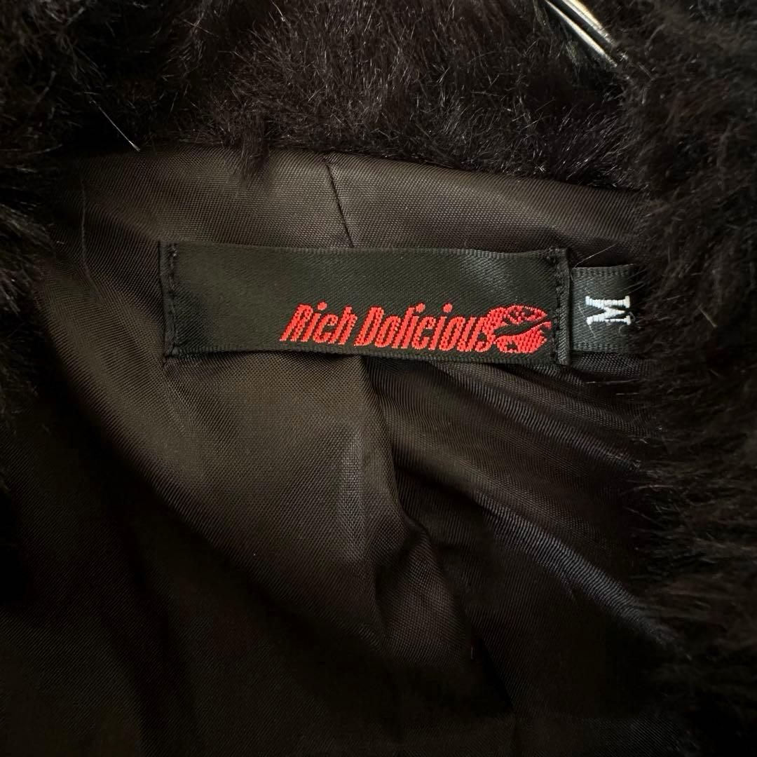 d.i.a.系 ピンクツイード ブラックリッチファーコート 3WAY 平成当時物