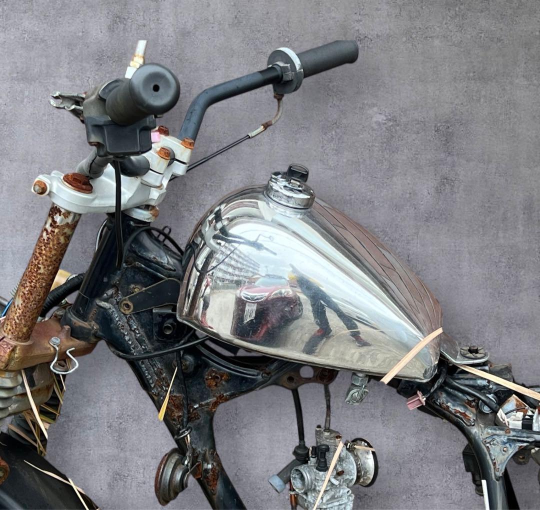 送料無料】エイプ用 アルミタンク ビッグシーダー TW200にも使用可能