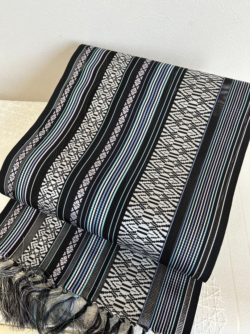 難あり】新品未使用 博多織 紗八寸名古屋帯 夏帯 正絹 着物 未仕立て品