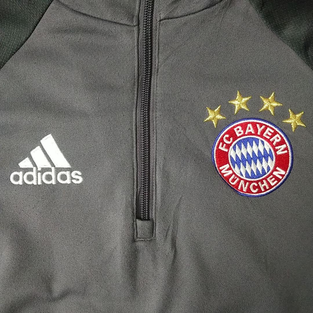 人気☆アディダス バイエルンミュンヘン 刺繍 ハーフジップ トラック
