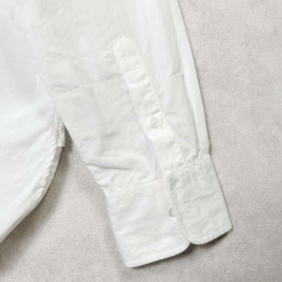 ラルフローレン ビッグポニー コットンシャツ ホワイト 刺繍 カラー