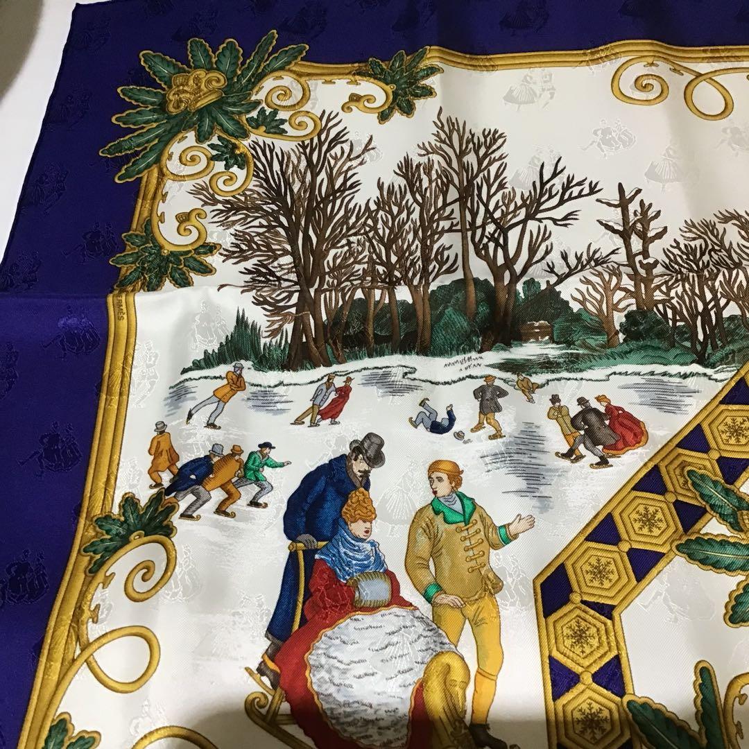 111998 エルメス HERMES スカーフ 冬の愉しみ カレ90 新品 - メルカリ