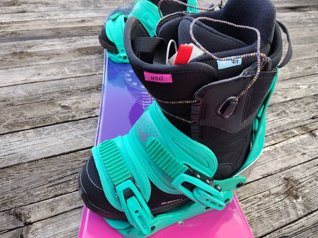 女性用スノーボード3点セット 140 ビンディング サイズ違いブーツ