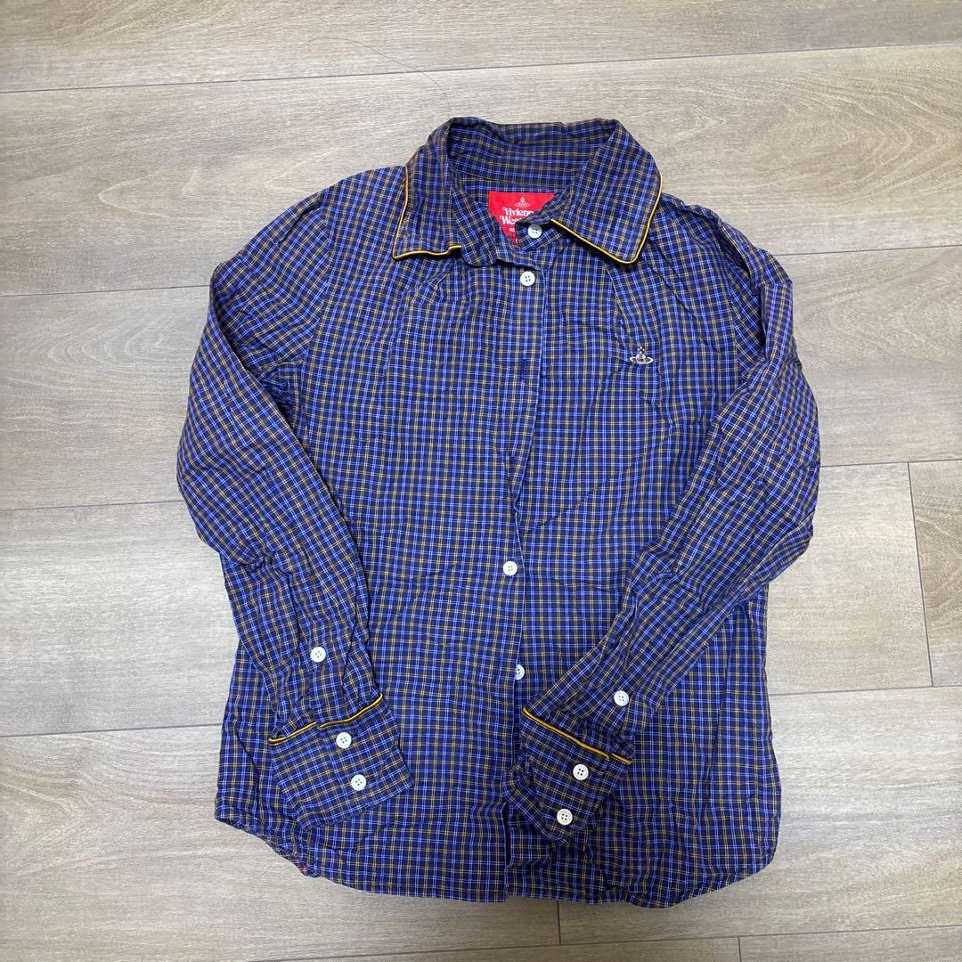 Vivienne Westwood RED LABEL 長袖シャツ ネイビー - メルカリ