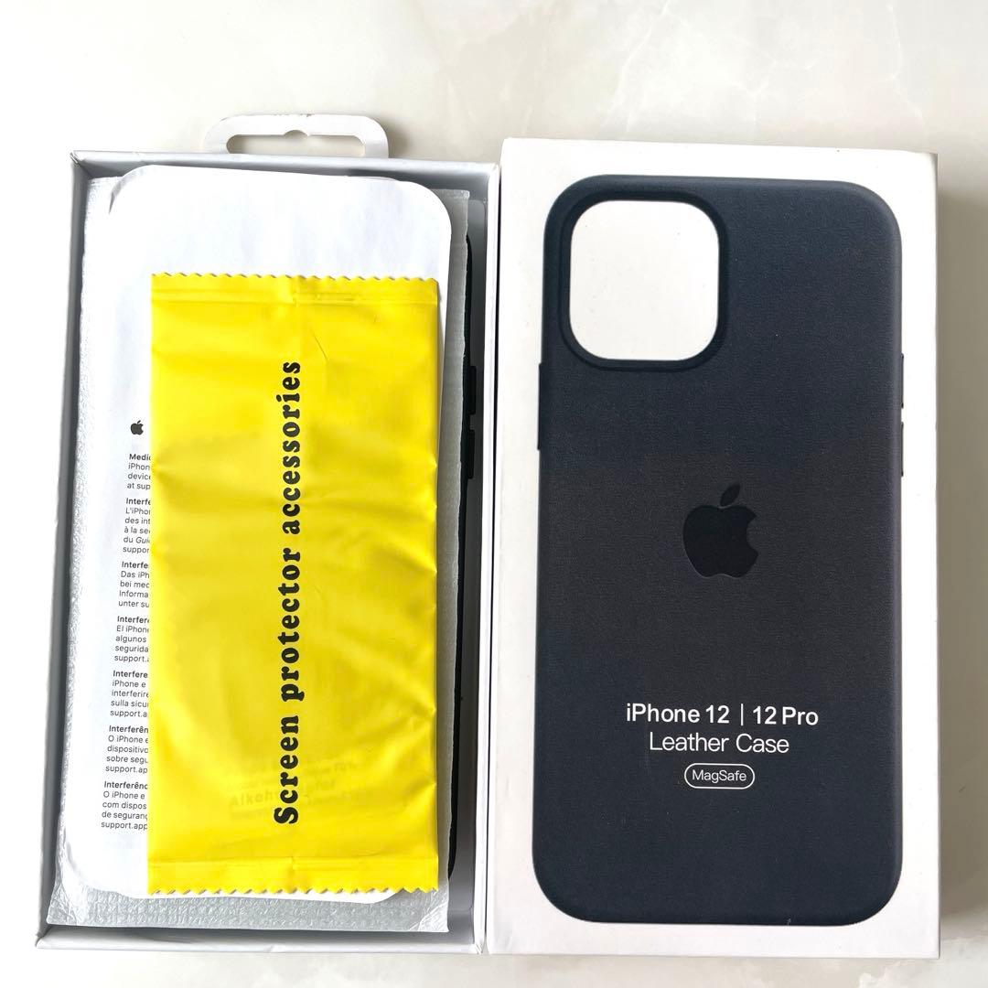 iPhone 12 / 12 Pro レザーケース ブラック 新品未使用 - メルカリ