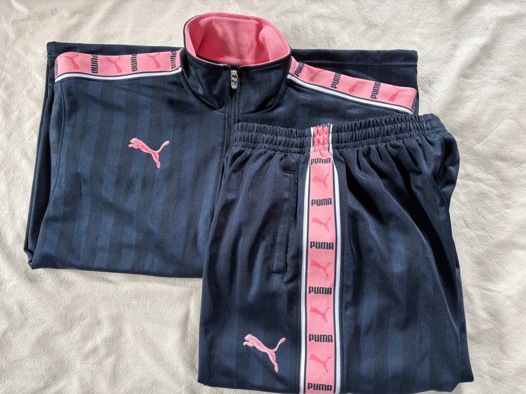 PUMA ピンク ジャージ　上下セット　Ｙ２Ｋ　平成ファッション PUMA ピンク ジャージ上下セット Y2K プージャー 平成 廃盤 ジャージ