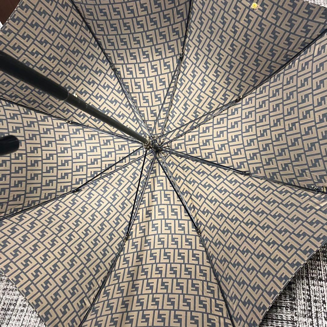 FENDI フェンディ 長傘 ズッカ柄 FFロゴ アンブレラ FENDI ロゴ