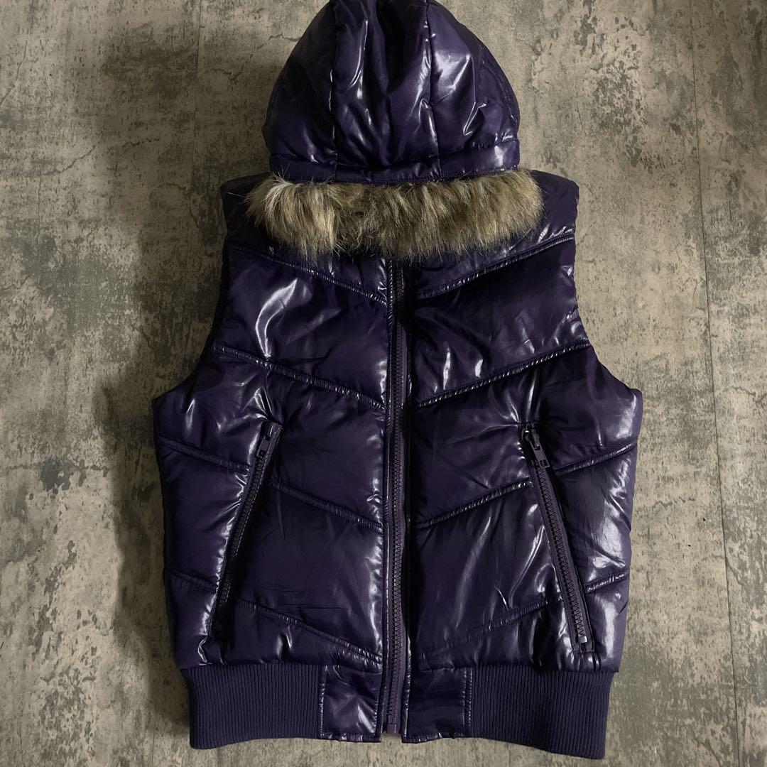 00s archive ファー中綿 ダウンベスト 平成 お兄系 y2k グランジ