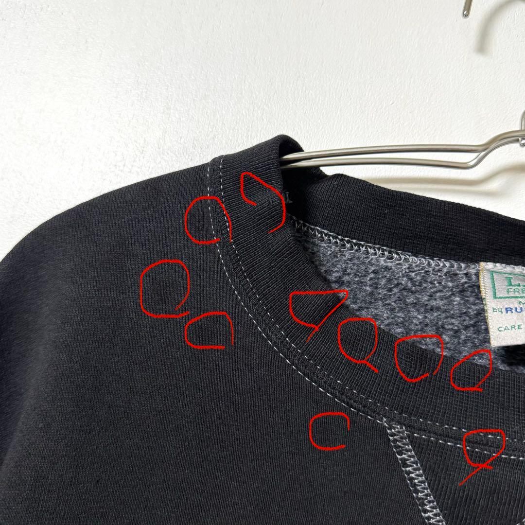 90s USA製 L.L.Bean ✖︎ Russell スウェット 前V 後染め