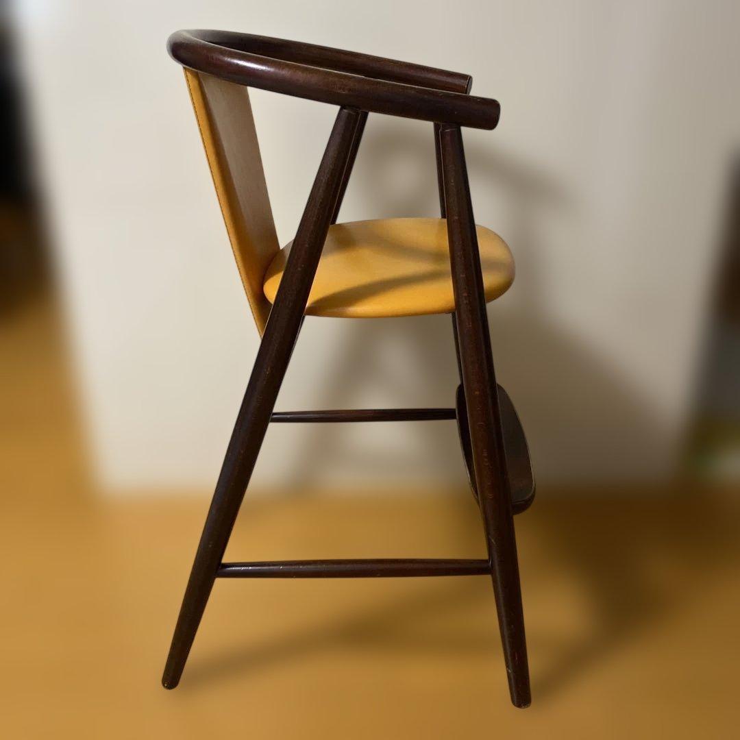 飛騨産業 キツツキマーク アンティーク ベビーチェア ハイチェア