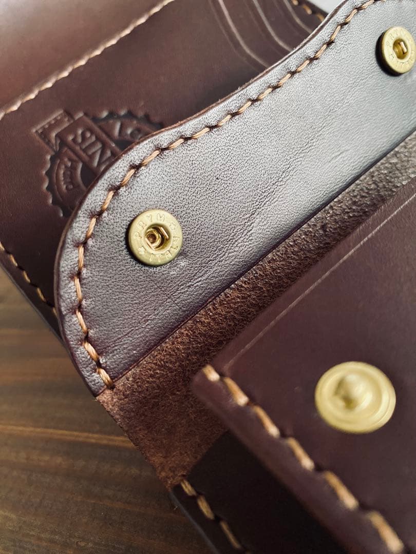 ブルガロ】TS03-76ショートトラッカーウォレット&真鍮チェーン付き