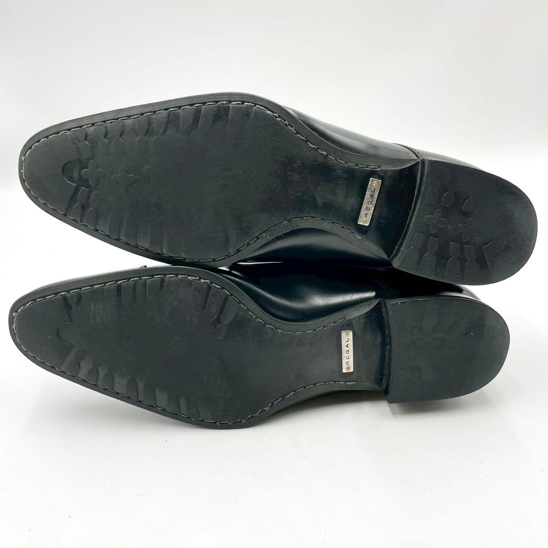 リーガル 636R ダブルモンク ブラック 25.5cm 本革 Y1238