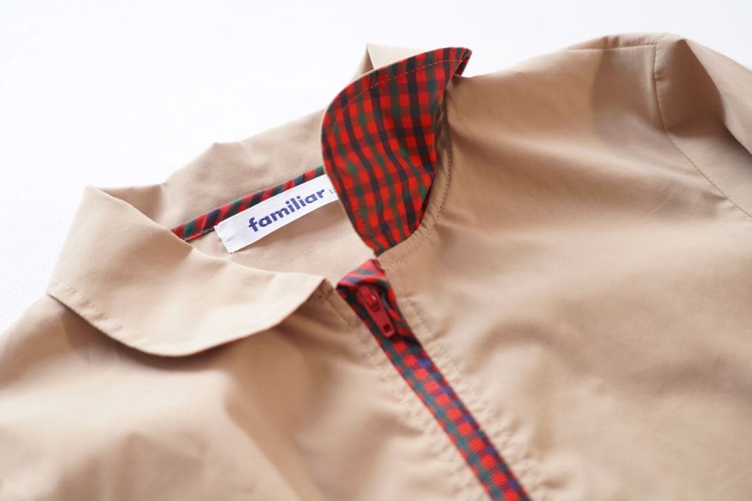 未使用に近い ファミリア familiar 上着 ブルゾン ジャケット 130