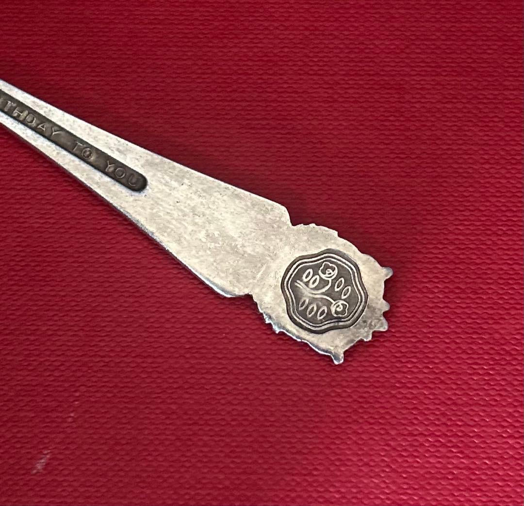 SILVER】資生堂 永年勤続記念マーク入りスプーン