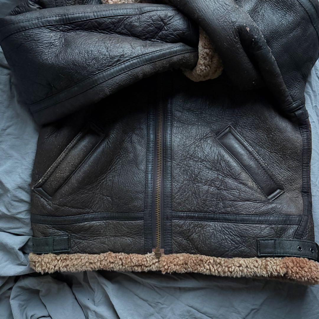 STUSSY ステューシー B-3 ラムスキン ムートン ブルゾン ジャケット