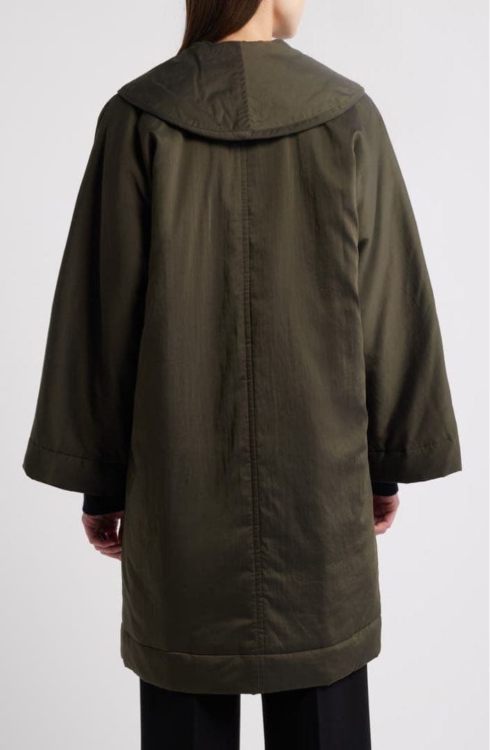 COS オーバーサイズ ショールカラー 中棉コート Sサイズ カーキ 軽量