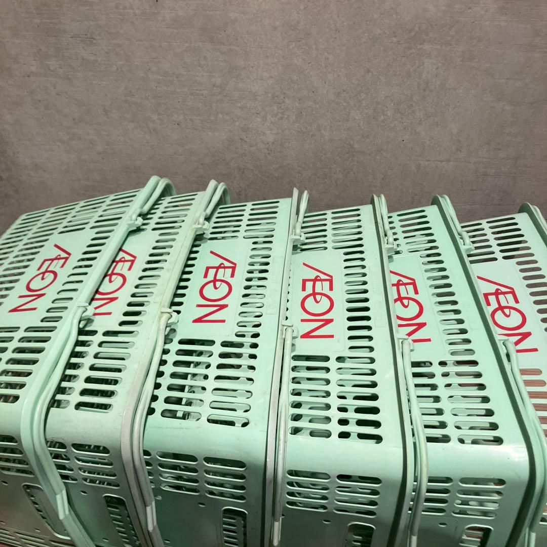 チ*公様 昭和レトロ イオン 9個 買い物かご レトロポップ 収納 かご