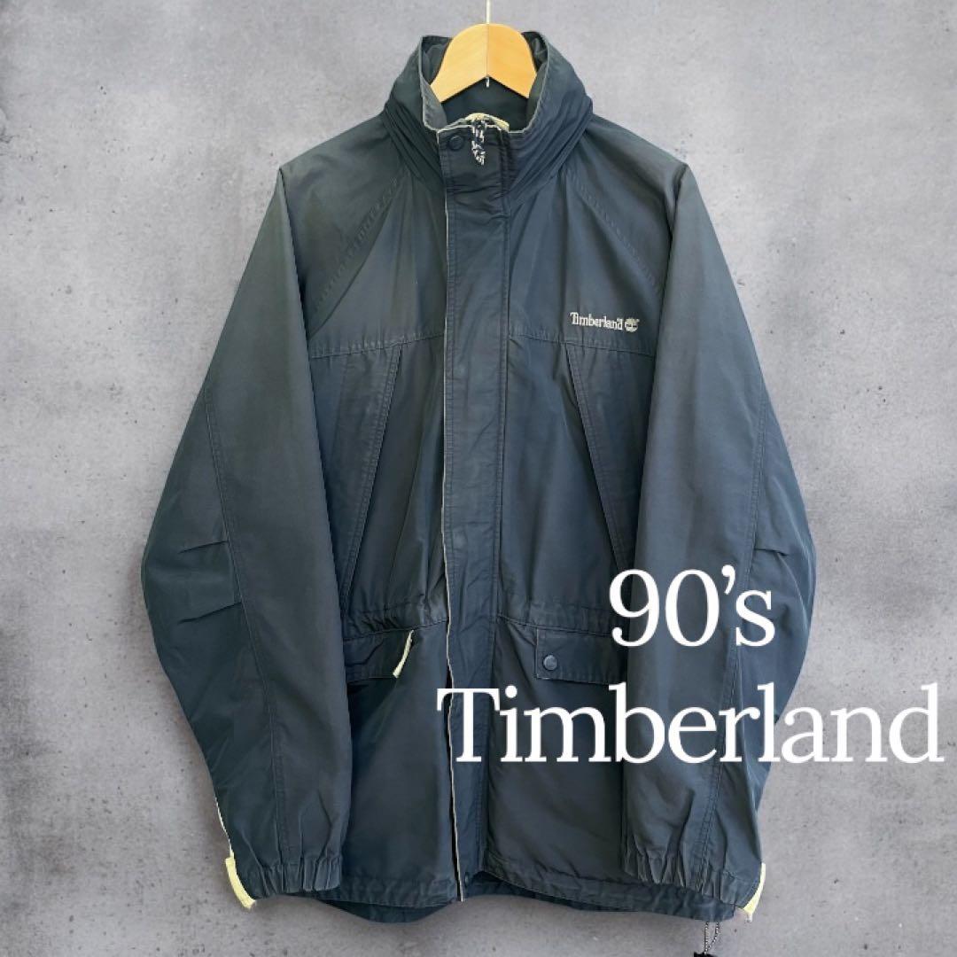 90s Timberland ティンバーランドナイロンジャケット M 紺 古着 - メルカリ