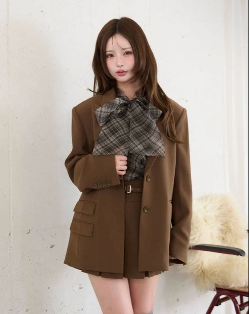 Darich アシメポケットテーラードジャケット セットアップ スカート