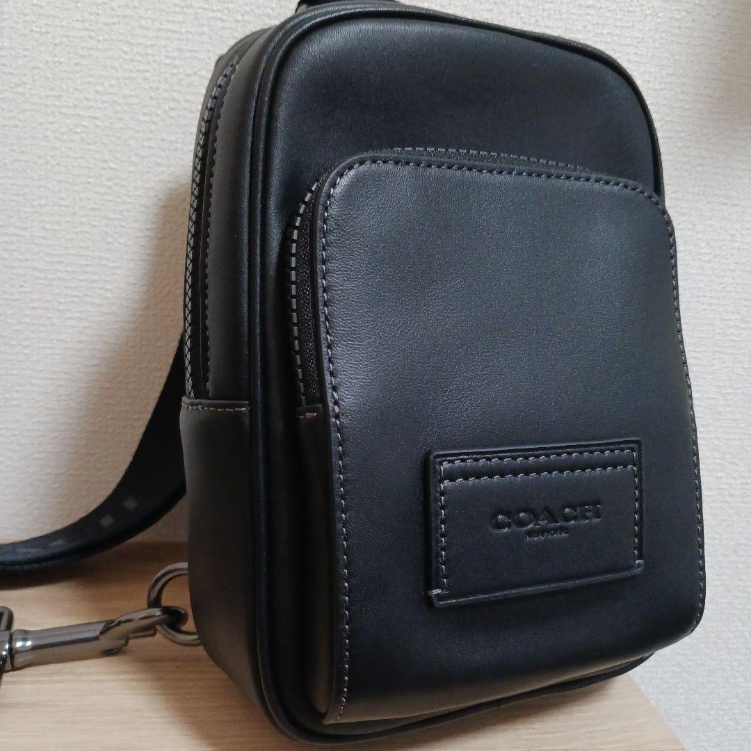 専用【美品】COACH レーサー スリング パック 《ブラック》不織布袋付き
