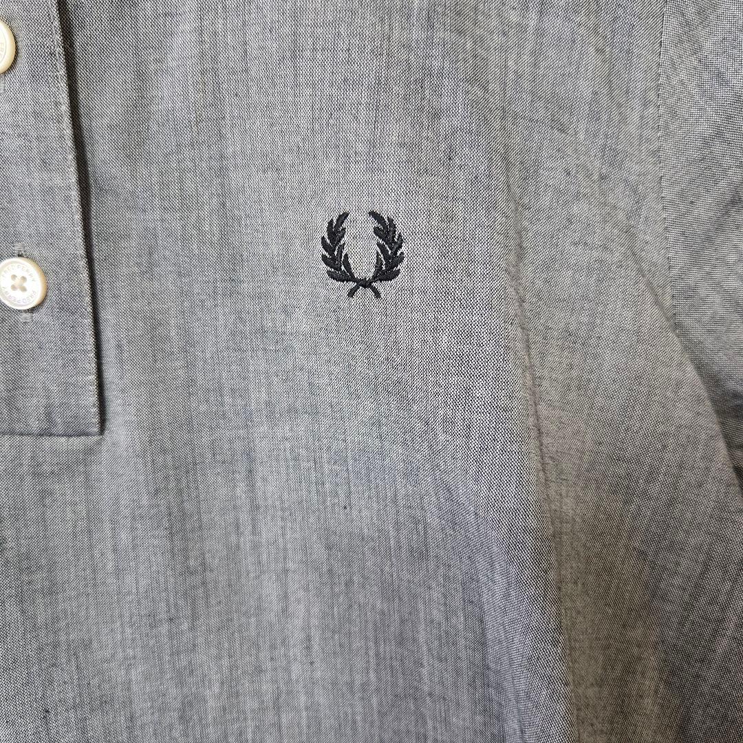 FRED PERRY ポロシャツスタイル ワンピース 10号 グレー