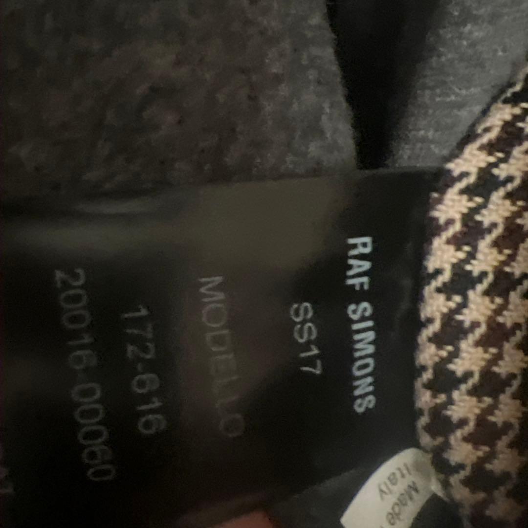 け*ん様 RAF SIMONS ハウンドトゥース チェスターコート 最後値下げで