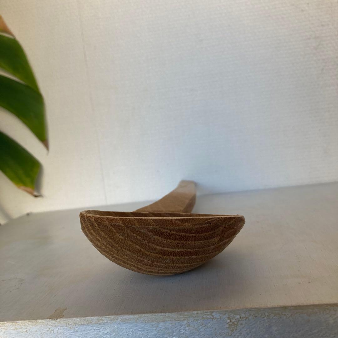 希少品　新子薫　栗の木杓子　のし杓子　奈良大塔坪杓子　くるみの木　三谷龍二