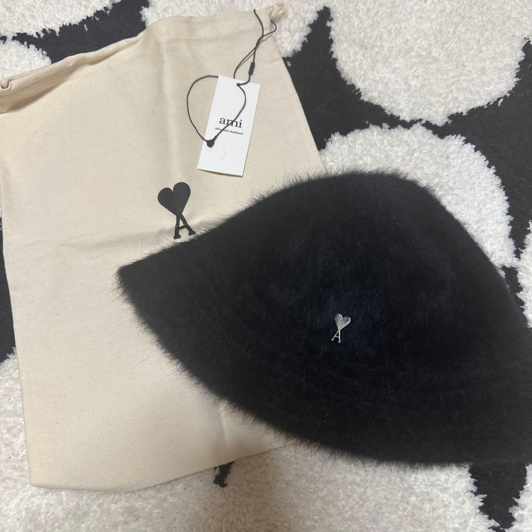 【A氏※2/25迄】ami paris バケットハット 収納袋付き 楽天市場】【期間限定価格】 アミパリス AMI PARIS スタッズ バケット