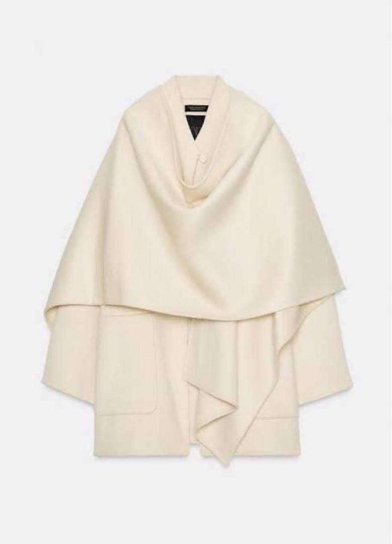 ZARA ZW COLLECTION ウールケープコート S - メルカリ