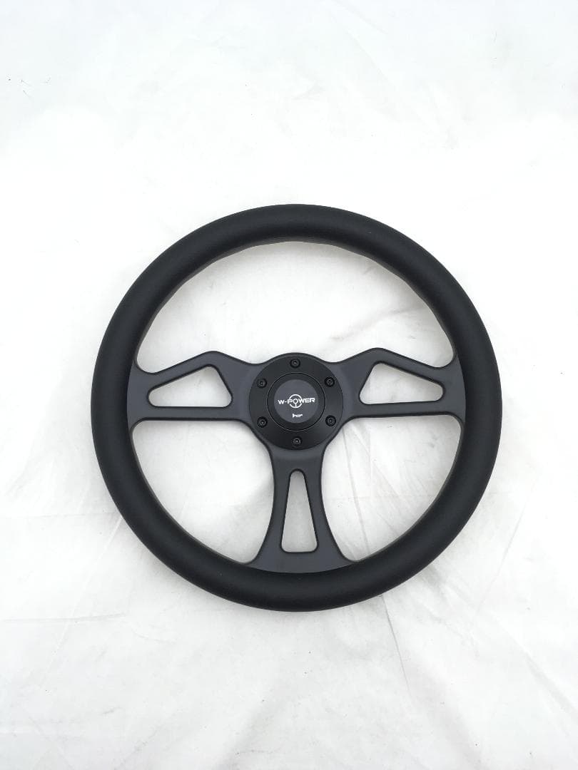 お*り様 半額スタート！W-POWER ステアリングホイール ブラック oretachihyousi.jpg