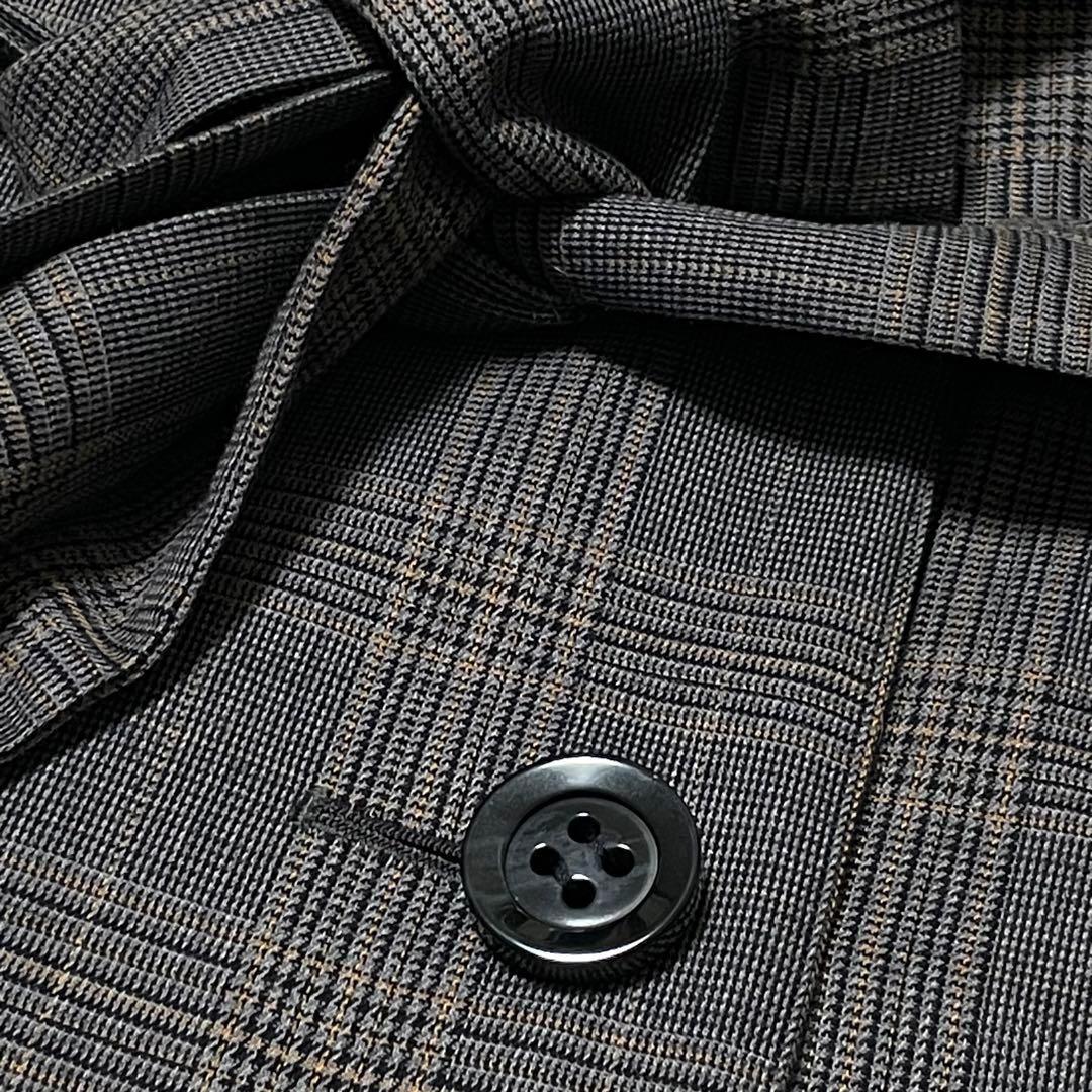 687 希少•新品nagonstansトレンチコート チェック柄 グレー 38 - メルカリ