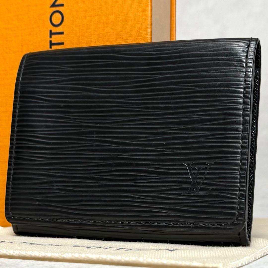 美品 ルイヴィトン エピ ノワール アンヴェロップカルトドゥヴィジット 名刺入れ 楽天市場】LOUIS VUITTON ルイ ヴィトン エピ アンヴェロップ カルト