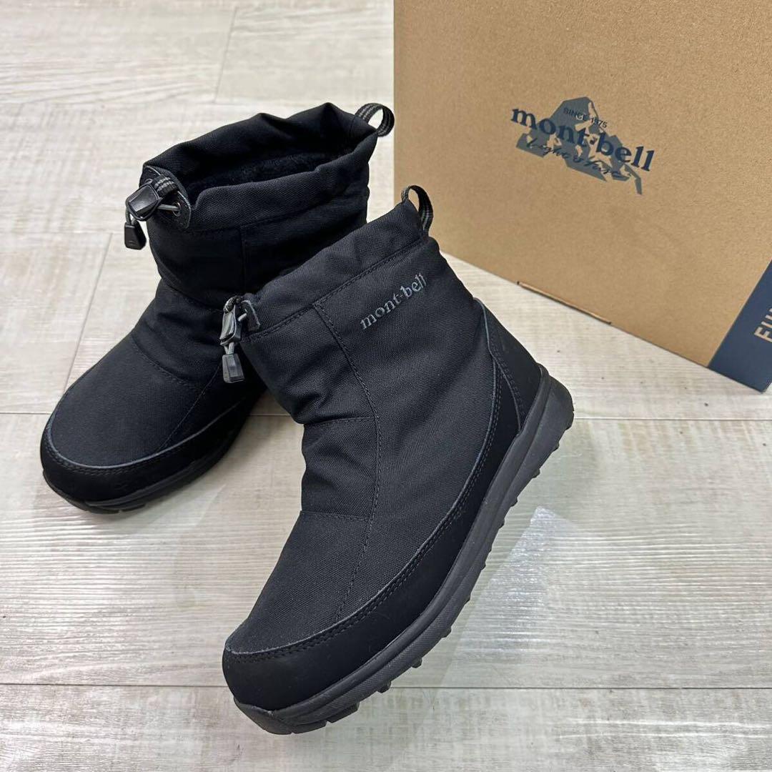 美品 モンベル コルチナブーツ 679 ウォータープルーフ ブラック 24cm