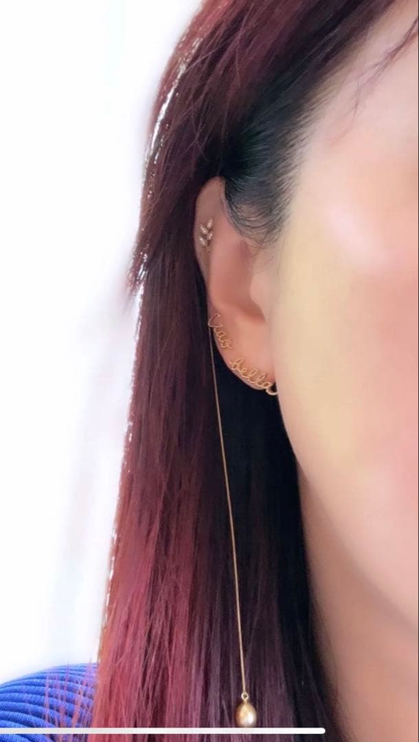 クアラントット Ciao ダイヤモンド ピアス K18YG - メルカリ