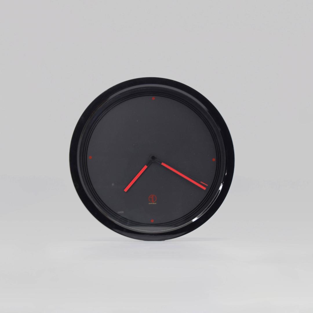 鹿野漆器　掛け時計　ポストモダン 掛け時計 60~70年代に活躍したフランスの俳優、アランドロンの名が入っ