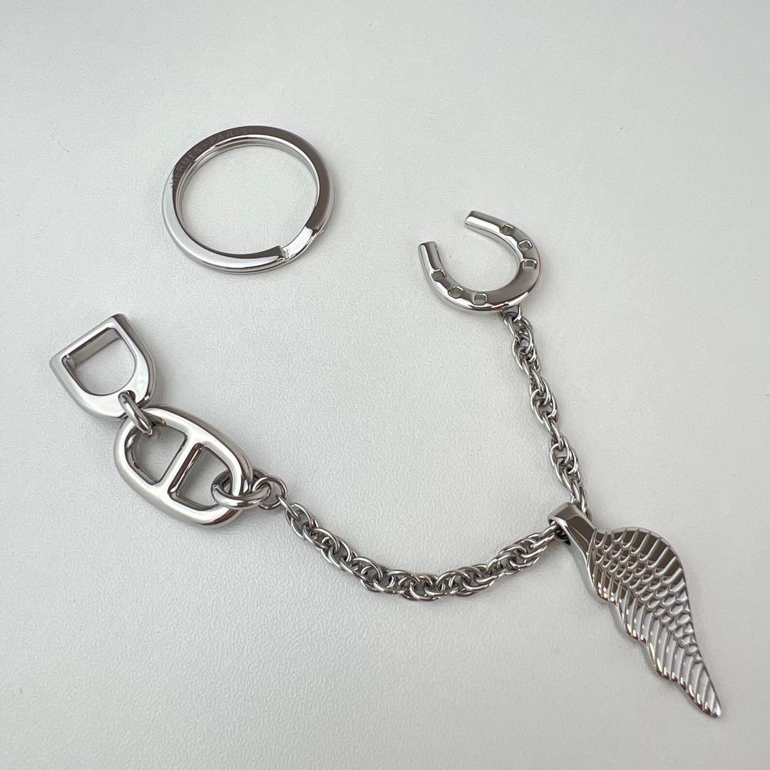 新品 HERMES エルメス ボン ヴォヤージュ キーホルダー シルバー 新作