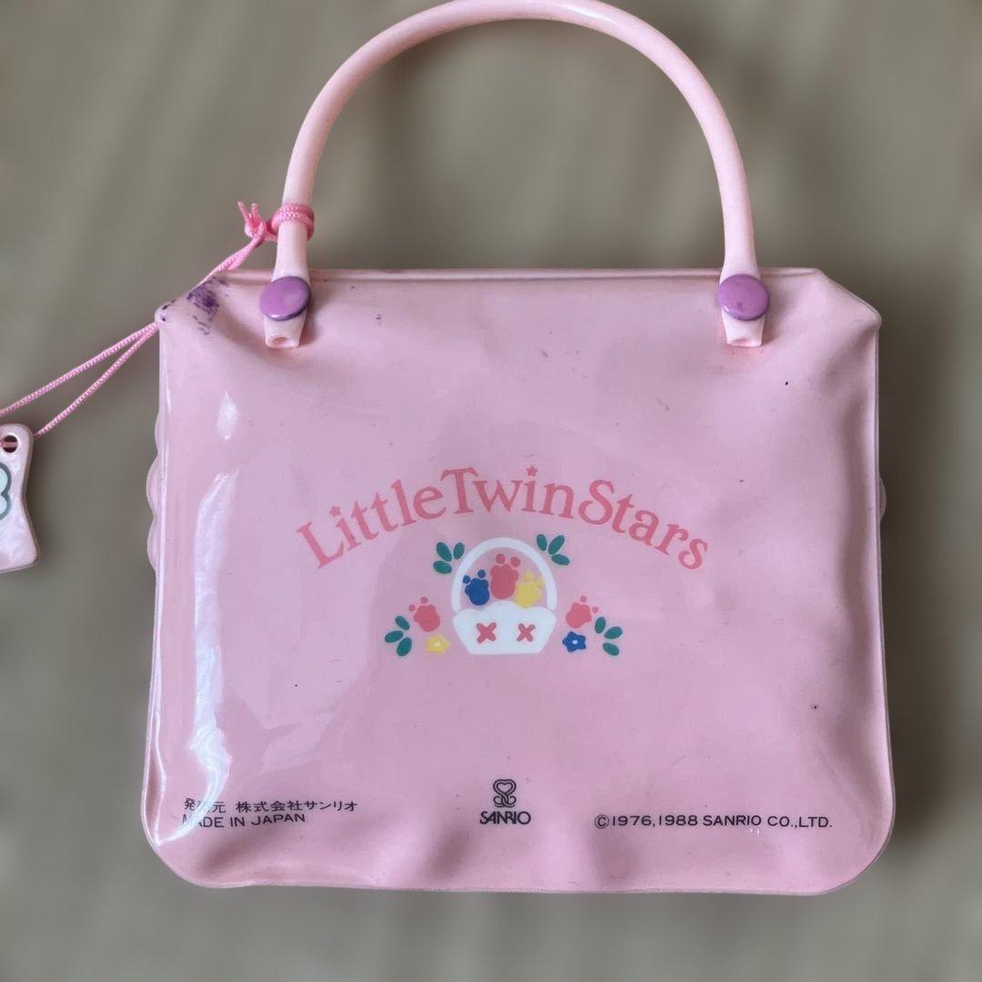 レトロ【未使用】キキララ リトルツインスターズ ハンカチ ティッシュ