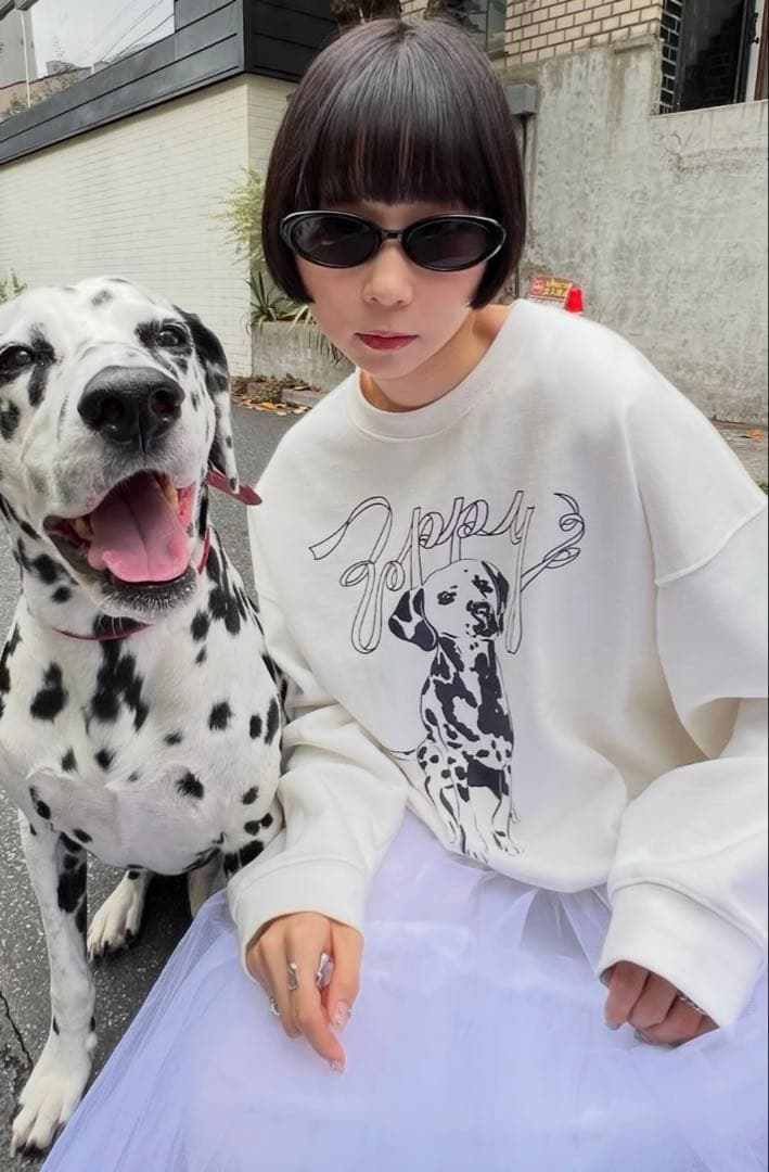 専用‼︎ あさぎーにょ poppy DALMATIAN SWEATSHIRT - メルカリ