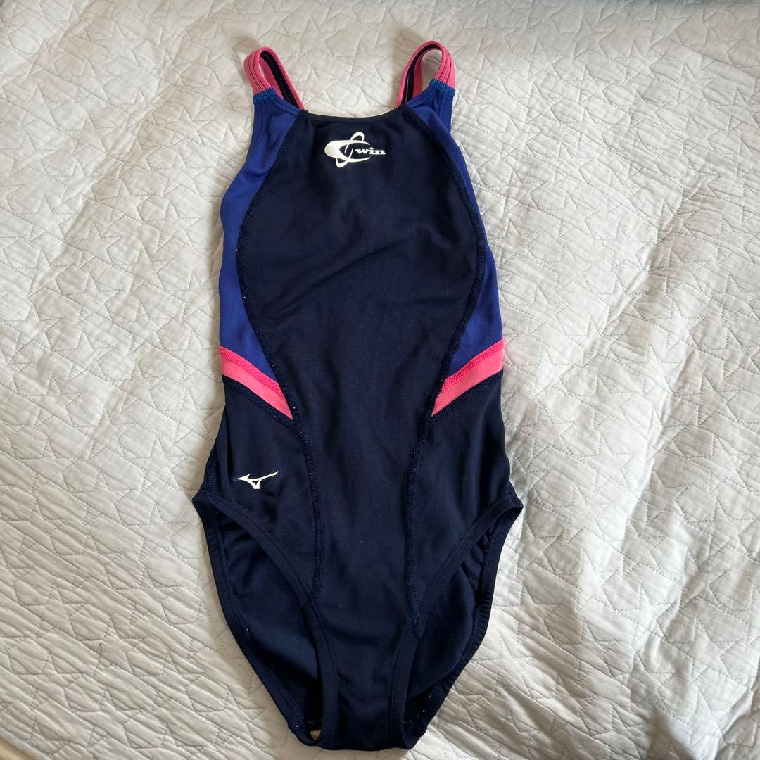 スゥイン Mizuno 水着 ネイビー/ピンク - メルカリ