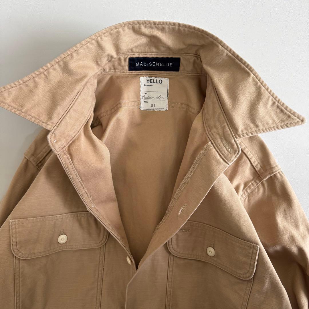 極美品✨】マディソンブルー ハンプトンシャツ バックサテン オーバー