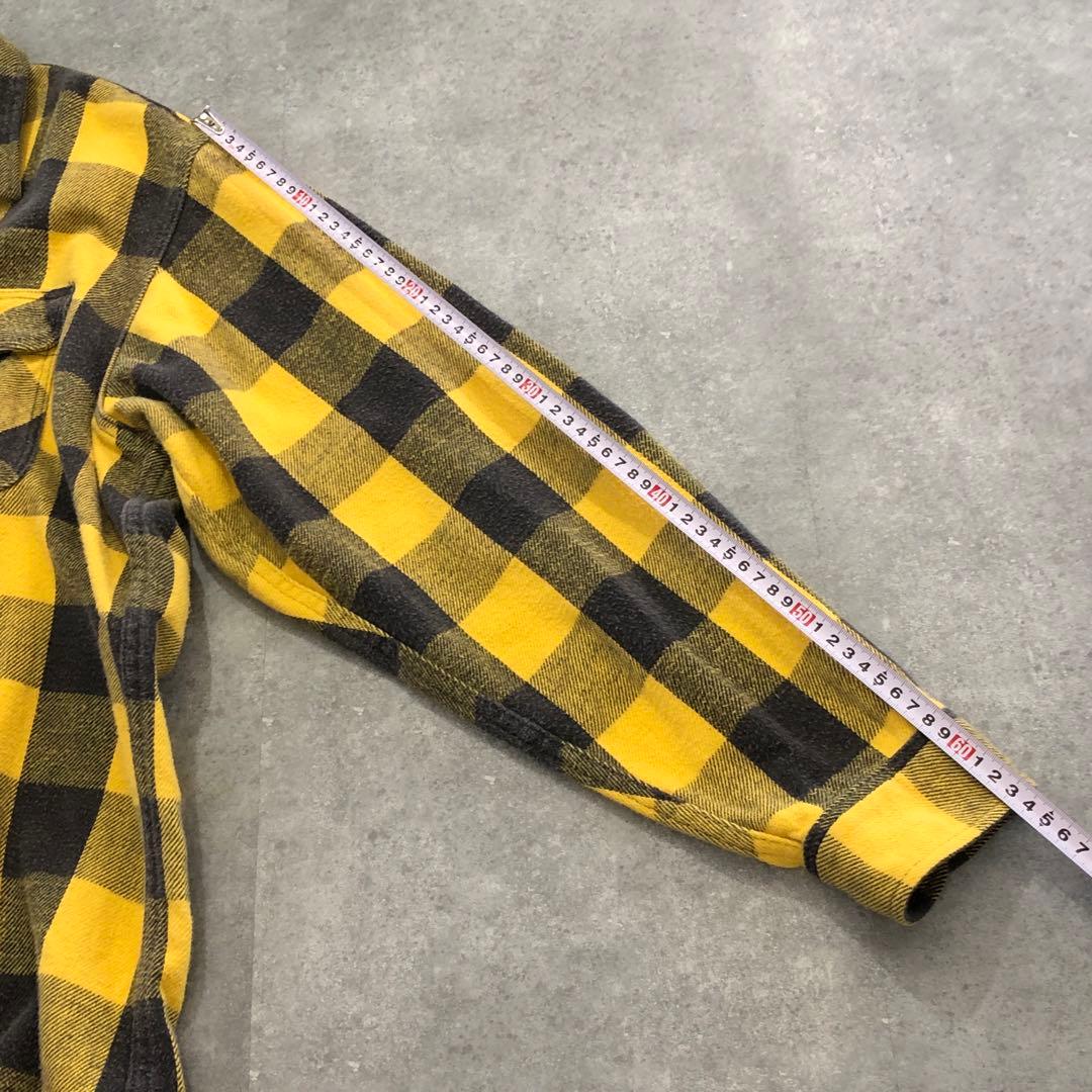 90s USA製 Prentiss ネルシャツ バッファローチェック イエロー - メルカリ