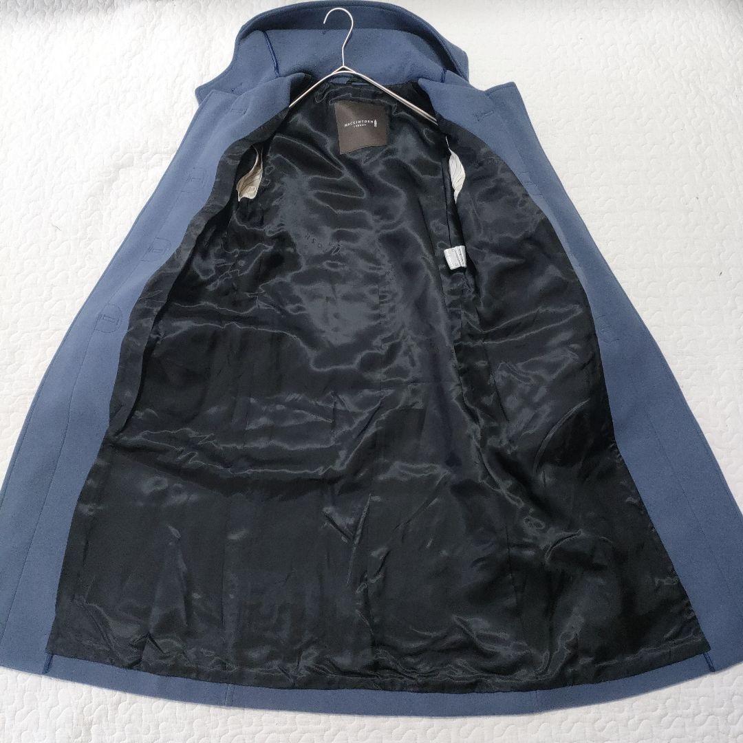 極美品✨マッキントッシュ ロングダッフルコート ブルーグレー 38